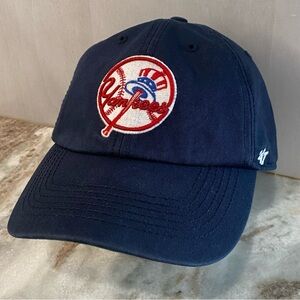 NWOT New York Yankees '47 Brand Franchise Fitted Hat Cap Size L Navy Blue